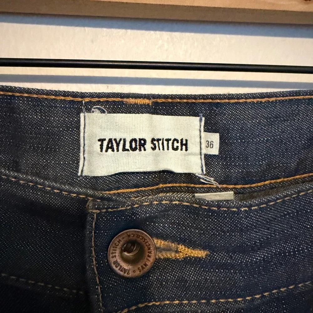 Taylor Stitch Selvedge denim slim fit jeans indigo wash 36 classic casual blue